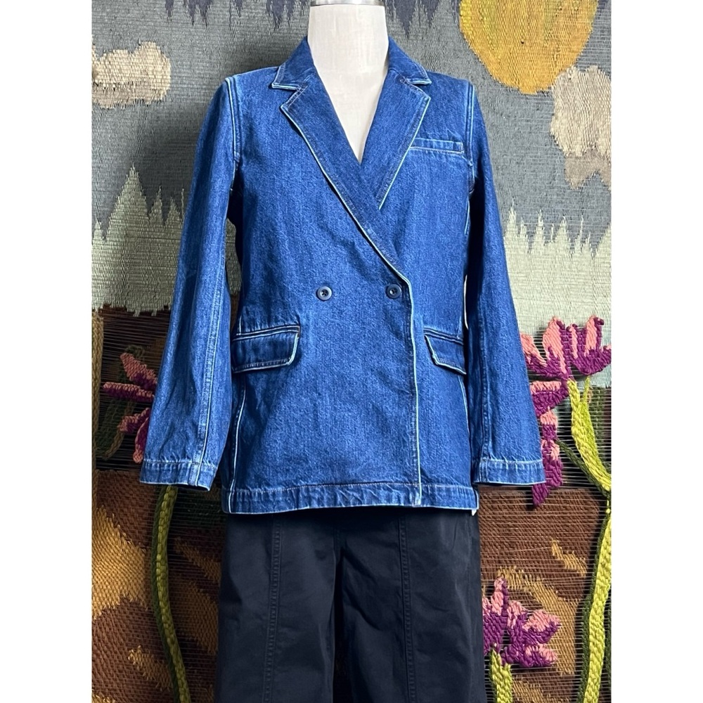 Madewell Denim Blazer Jacket M - Picture 9 of 16